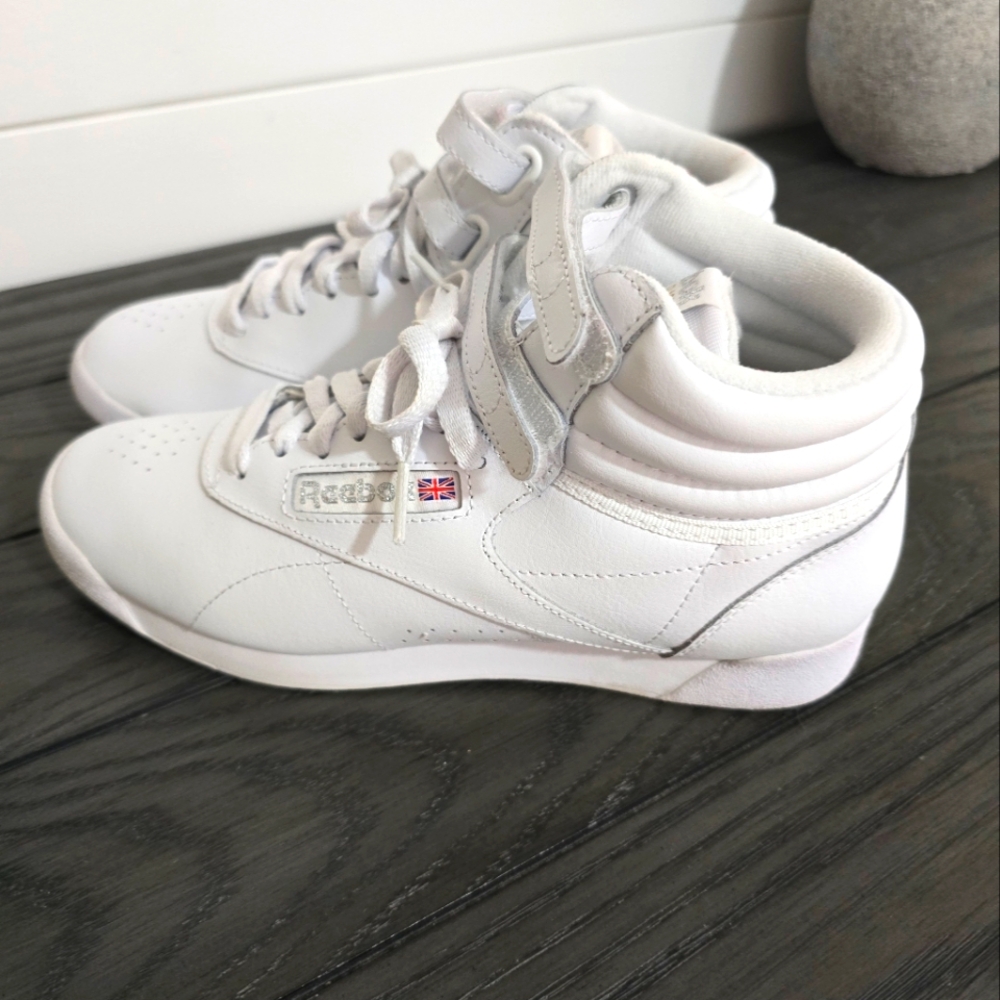 Reebok Freestyle Hightop Sneakers 7.5